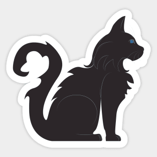 Cat Silhouette Sticker